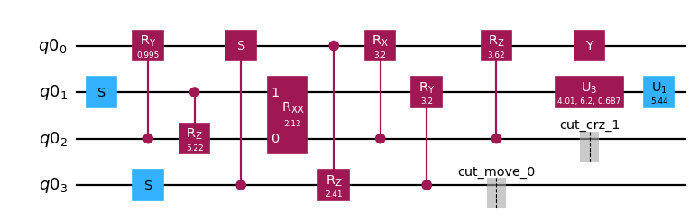 Quantum circuit diagram
